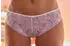 Lascana Panty mit Blütenstickereispitze in transparenter Optik weiß-rosenholz