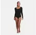 cfab by creamy fabrics Bodysuit Sculpting Shapewear Longsleeve mit String schwarz
