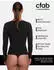 cfab by creamy fabrics Bodysuit Sculpting Shapewear Longsleeve mit String schwarz