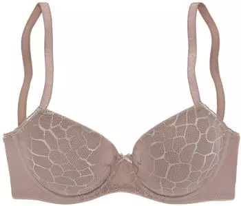Lascana Cara B&uuml;gel-BH mit femininer Spitze nude