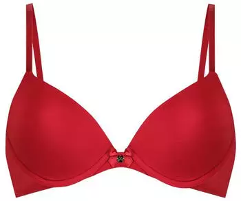 Hunkem&ouml;ller Vorgeformter B&uuml;gel-BH Plunge rot