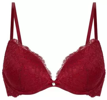 Hunkemöller Vorgeformter Push-up-Bügel-BH Marine rot