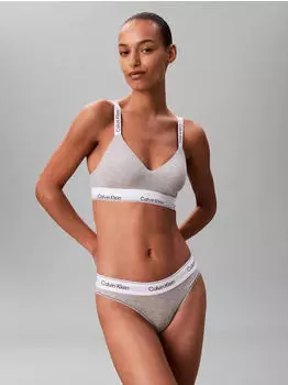 Calvin Klein Icon Cotton Modal Bralette (LV00QF8504) grey heather