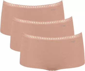 Sloggi GO Crush Retro Pants mit Spitzendetails (10219652) mokka
