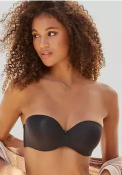 Lascana Perfect Basics B&uuml;gel-BH mit abnehmbaren Tr&auml;gern schwarz