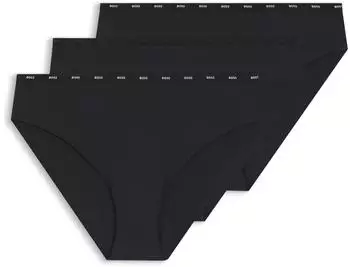 Hugo Boss Slip mit niedriger Bundh&ouml;he und cleanen Abschl&uuml;ssen Style 3P MICRO BRIEF 50566489 Schwarz