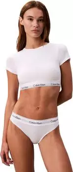 Calvin Klein Icon Cotton Modal Brazilian Slips (LV00QF8522) white