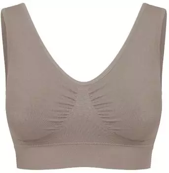 cfab by creamy fabrics Bügelloser BH Comfy Bra taupe