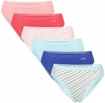 Sloggi Slip 6-Pack GO Crush (10219672-P6-MIX2) rosa/blau