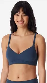 Schiesser Soft BH mit Schale deep blue - Unique Cotton (183129-860)