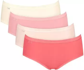 Sloggi 4-Pack Basic+ Midislip (10071781) red combination