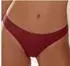 s.Oliver String aus Spitze mit Ring-Detail / rot 6010815.743.
