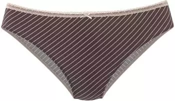s.Oliver Slip mit Zierschleife und Spitzenborte / braun 6011877.825.