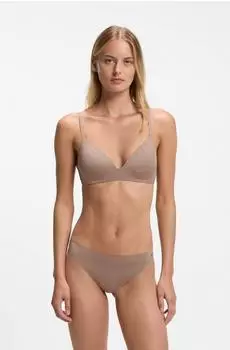 HUGO String mit Print-Motiv - Style SHADOW THONG 50566799 Beige gemustert