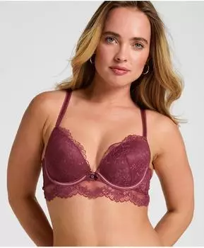 Hunkemöller gepolsterter Longline-BH mit Bügeln Naomi in Lila (305755)