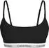 Calvin Klein Icon Baumwoll-Modal-Bralette mit leichter Fütterung in Schwarz (LV00QF8994UB1)