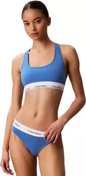 Calvin Klein Icon Cotton Modal Tanga Blau (LV00QF8518-C2L)