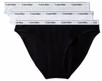 Bikinislip "BIKINI 3PK", Damen, Gr. XS (34), Jersey, schwarz (schwarz, classic...