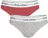 Calvin Klein 2-Pack Icon Cotton Modal Tangas (LV00QF8834) punch pink/grey