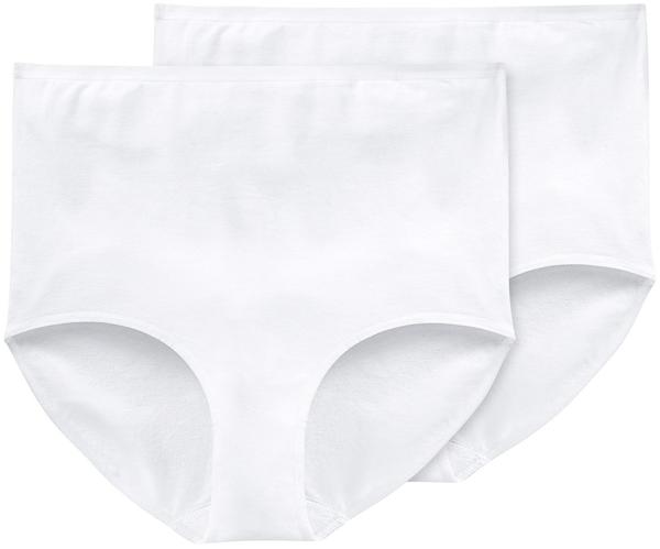 Schiesser Cotton Essentials Maxi Slips (145107-100) 2er-Pack weiß
