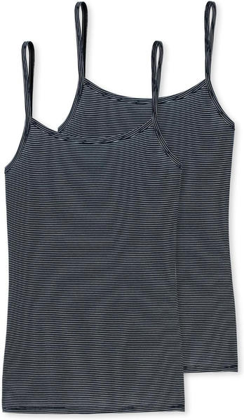 Schiesser Singlet with Spaghetti-Strap Pack of 2 night blue (162895)