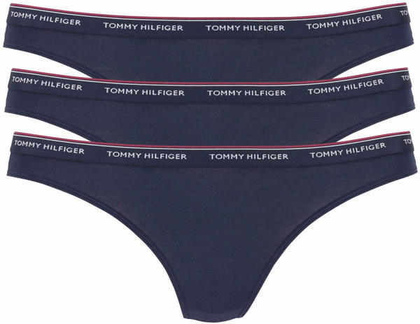 Tommy Hilfiger 3-Pack Stretch Cotton Thongs (UW0UW00048) navy blazer/navy blazer/navy blazer