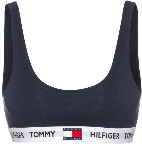 Tommy Hilfiger Logo Underband Organic Cotton Bralette (UW0UW02225) navy blazer