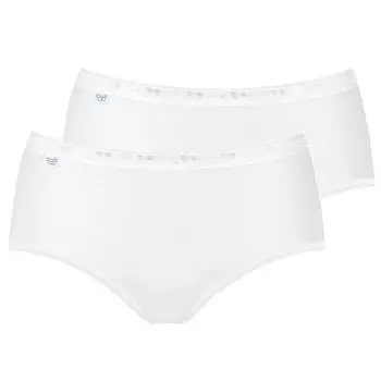 Sloggi Basic+ Long Leg Briefs 4-Pack wei&szlig;