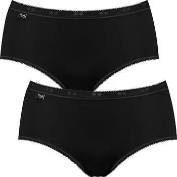 Sloggi Basic Midi Slip 2-Pack (10043771) black