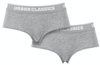 Urban Classics Ladies Logo Panty Double-pack (TB1489-00111-0046) grey