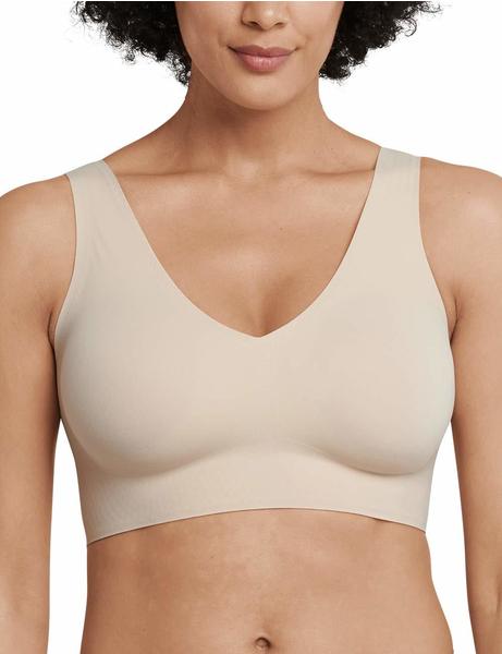 Schiesser Invisible Soft Bustier Microware removable pads sand