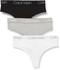 Calvin Klein Body - 3 Pack High-Waist-Thongs white/black/grey