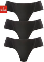Bench Damen Petite Fleur Tangas Slip Schwarz Einfarbig S Alpha Petite Minimalistisch
