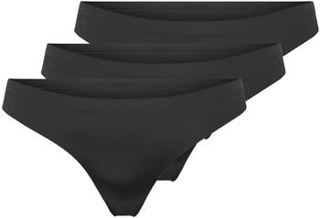 Only Onltracy Bonded Thong Noos 3-pk (15211630) black