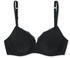 Schiesser Underwire bra with cup and lace - Pure Cotton black