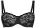 ROSA FAIA Antonia Balconette bra with underwire and moulded cup black