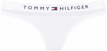 Tommy Hilfiger Mesh Inset Stretch Cotton Thong white