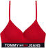Tommy Hilfiger Lightly Padded Logo Bralette Primary Red