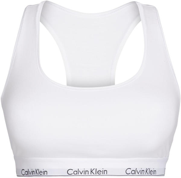 Calvin Klein Modern Cotton Bralette Plus Size white