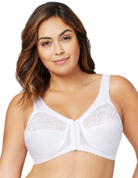 Glamorise MagicLift Front-Close Support Bra white