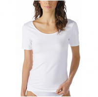 Mey Kurzarmshirt "Cotton Pure" Rundhalsausschnitt, Halbarm, Legere Passform