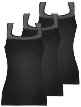 Pompadour Modern Basic New-Vision Tank 3-Pack black