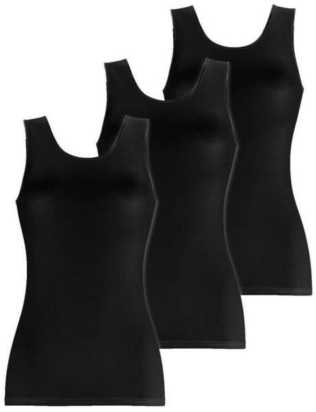 Pompadour Modern Basic Passion Tank 3-Pack black