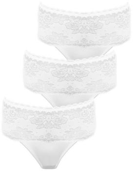 Pompadour Modern Basic Femme Maxi Briefs 3-Pack white