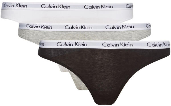 Calvin Klein 3-Pack Carousel Briefs (000QD3588E) black/white/grey
