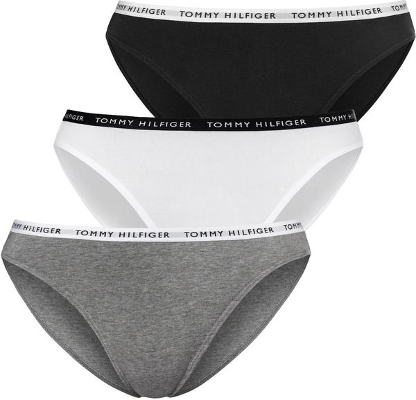 Tommy Hilfiger 3-Pack Recycled Cotton Briefs (UW0UW02828) medium grey htr/white/black