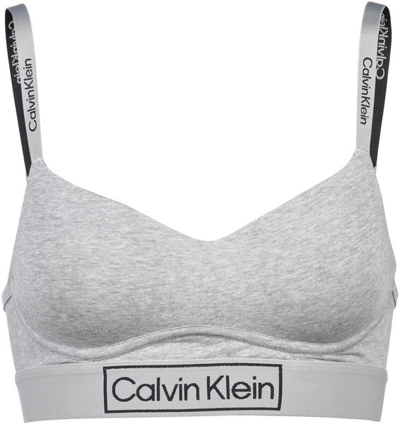 Calvin Klein Reimagine Heritage Bralette grey heather