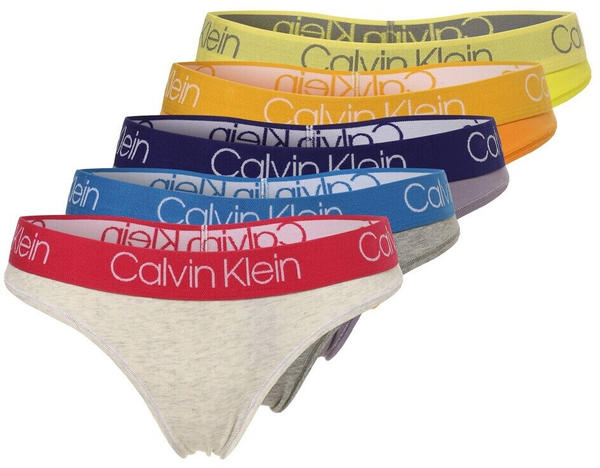 Calvin Klein Pride Thongs 5P purple/orange/heather/citrina/grey