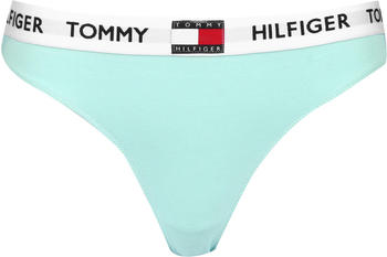 Tommy Hilfiger Organic Cotton Logo Thong (UW0UW02198) aqua glow