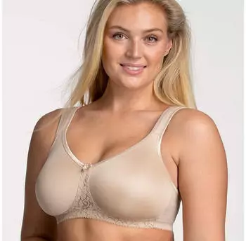 Miss Mary of Sweden Smooth Lacy Non Wired Bra beige